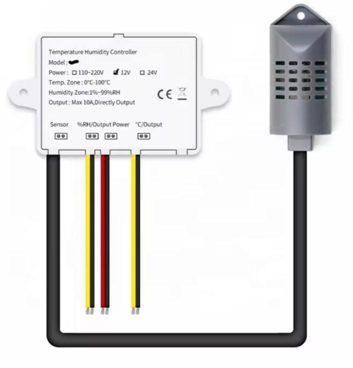 Digital Dual Temperature & Humidity Controller XK-W1099