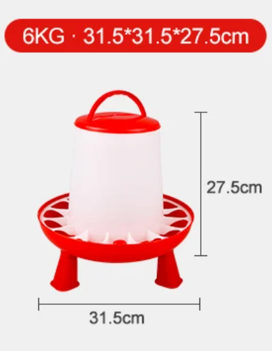 6kg Poultry feeder with detachable legs