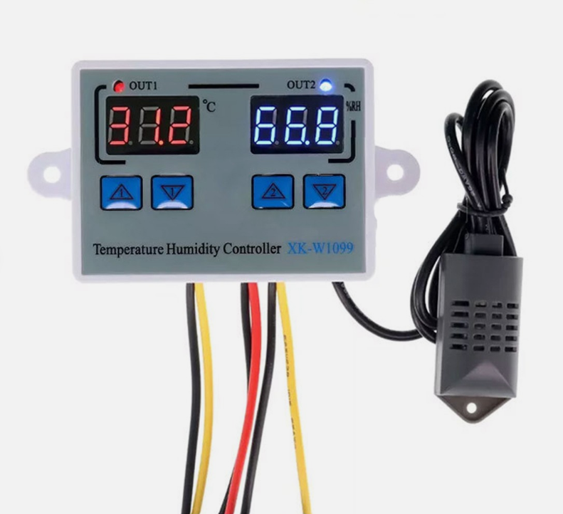 Digital Dual Temperature & Humidity Controller XK-W1099