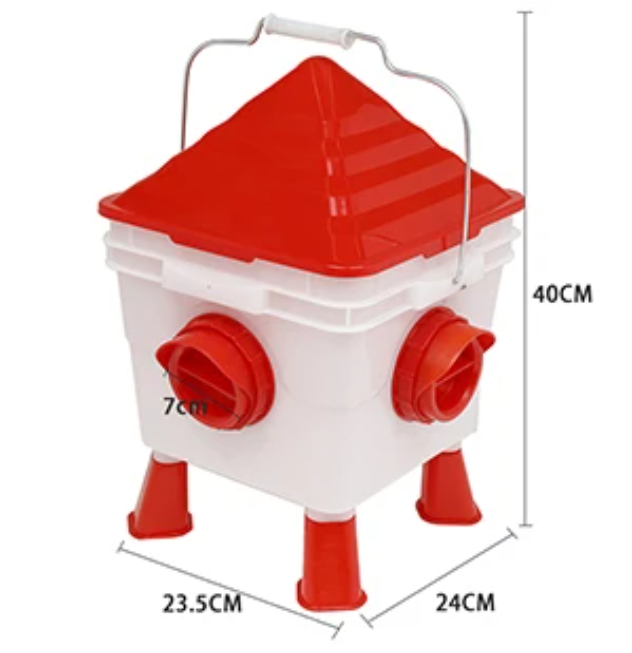 Poultry House type 8.5 Litre Drinker / 6kg Feeder