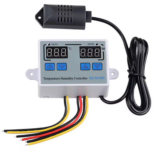 Digital Dual Temperature & Humidity Controller XK-W1099