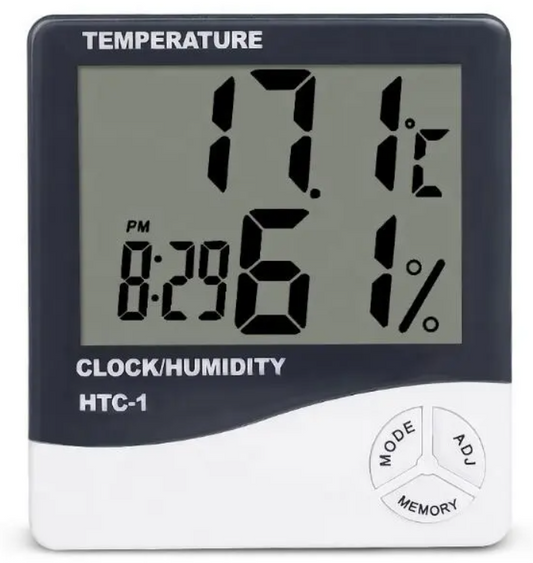 HTC-1 LCD Thermometer / Hygrometer Sensor & Clock