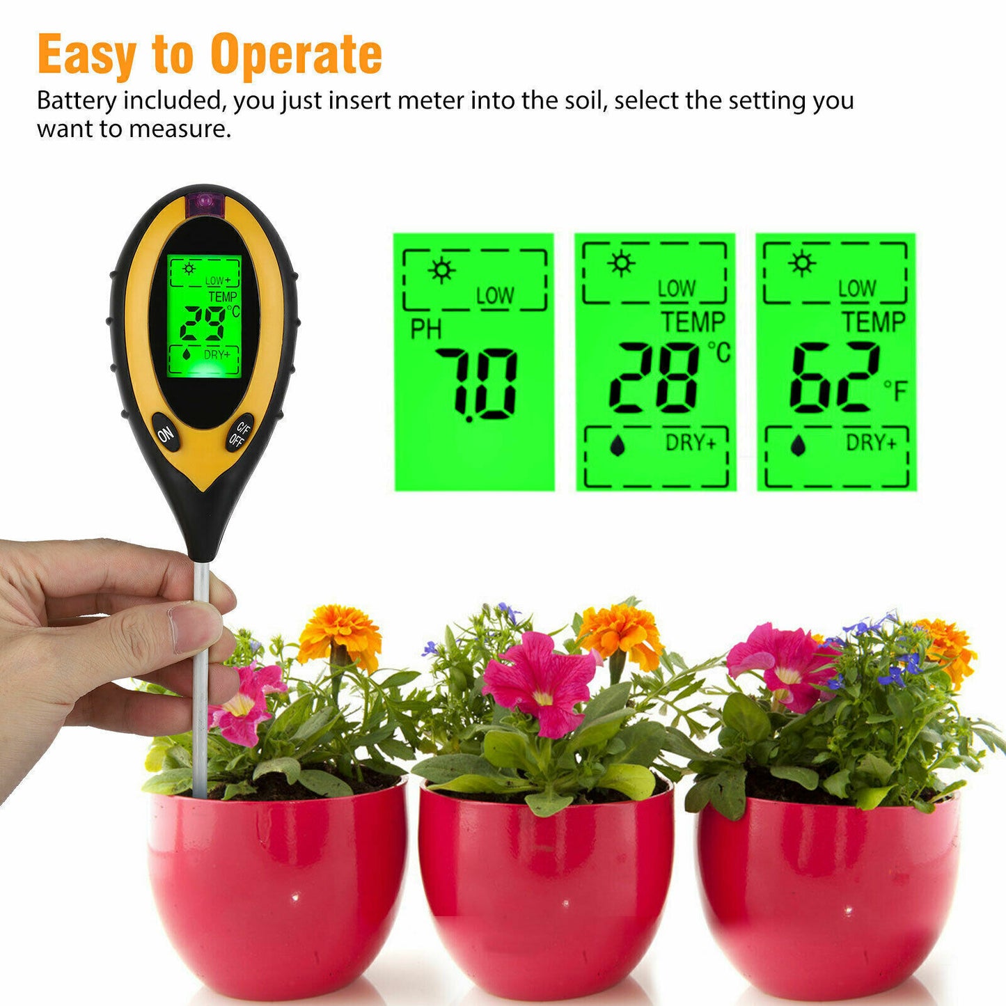 4-in-1 Soil test meter