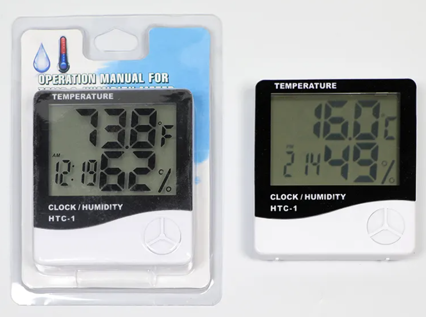 HTC-1 LCD Thermometer / Hygrometer Sensor & Clock