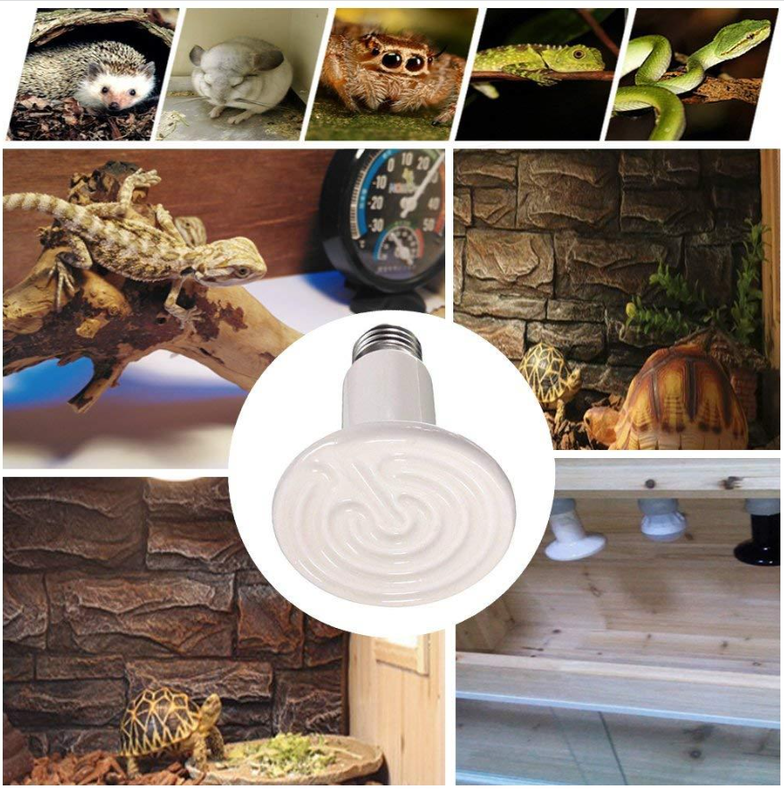 Ceramic Heat Lamp - White