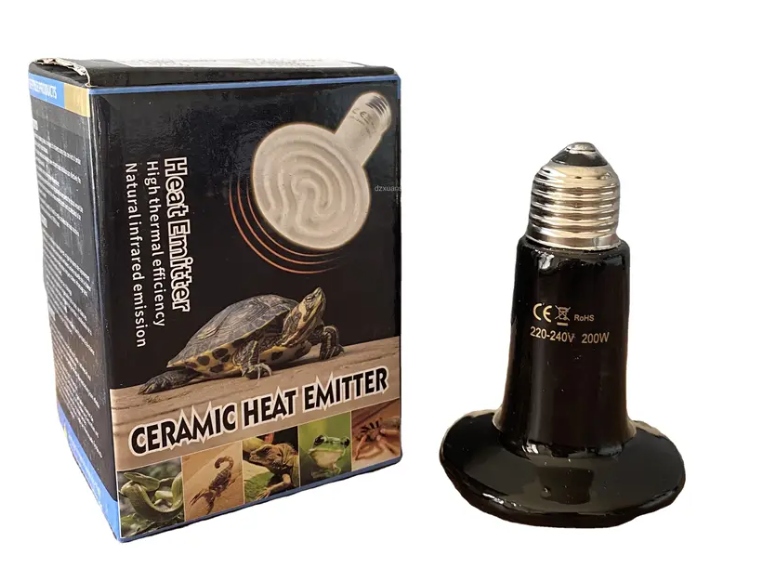 Ceramic Heat Lamp - Black