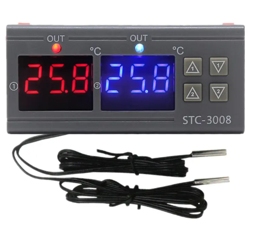 STC-3008 Temperature Controller (dual NTC probes)