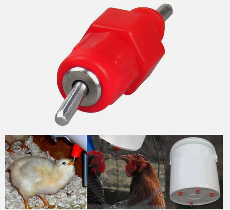 Poultry/Chicken Red Automatic Nipple Drinkers – Riverwood Stores