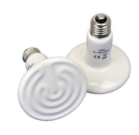 Ceramic Heat Lamp - White