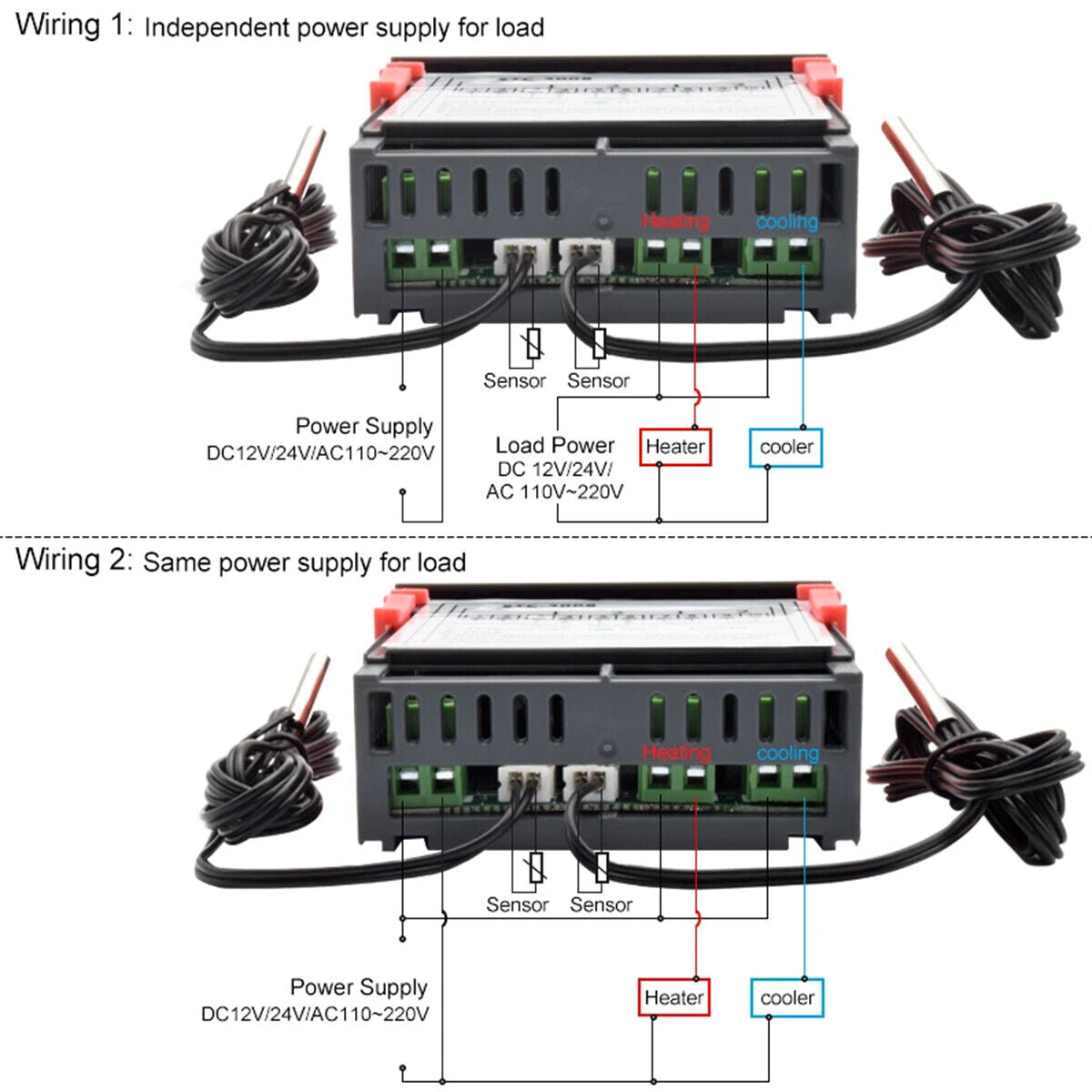 STC-3008 Temperature Controller (dual NTC probes)