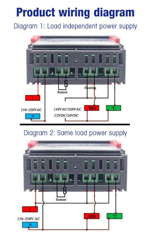 STC-3028 Dual Temperature Humidity Controller